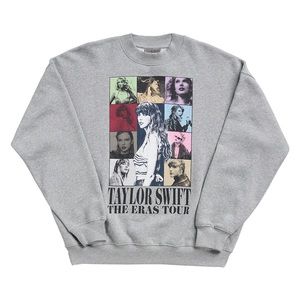 Taylor Swift Eras Tour Gray Crewneck
